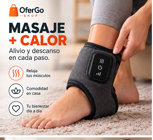 Masajeador Térmico mostrando función de masaje y calor